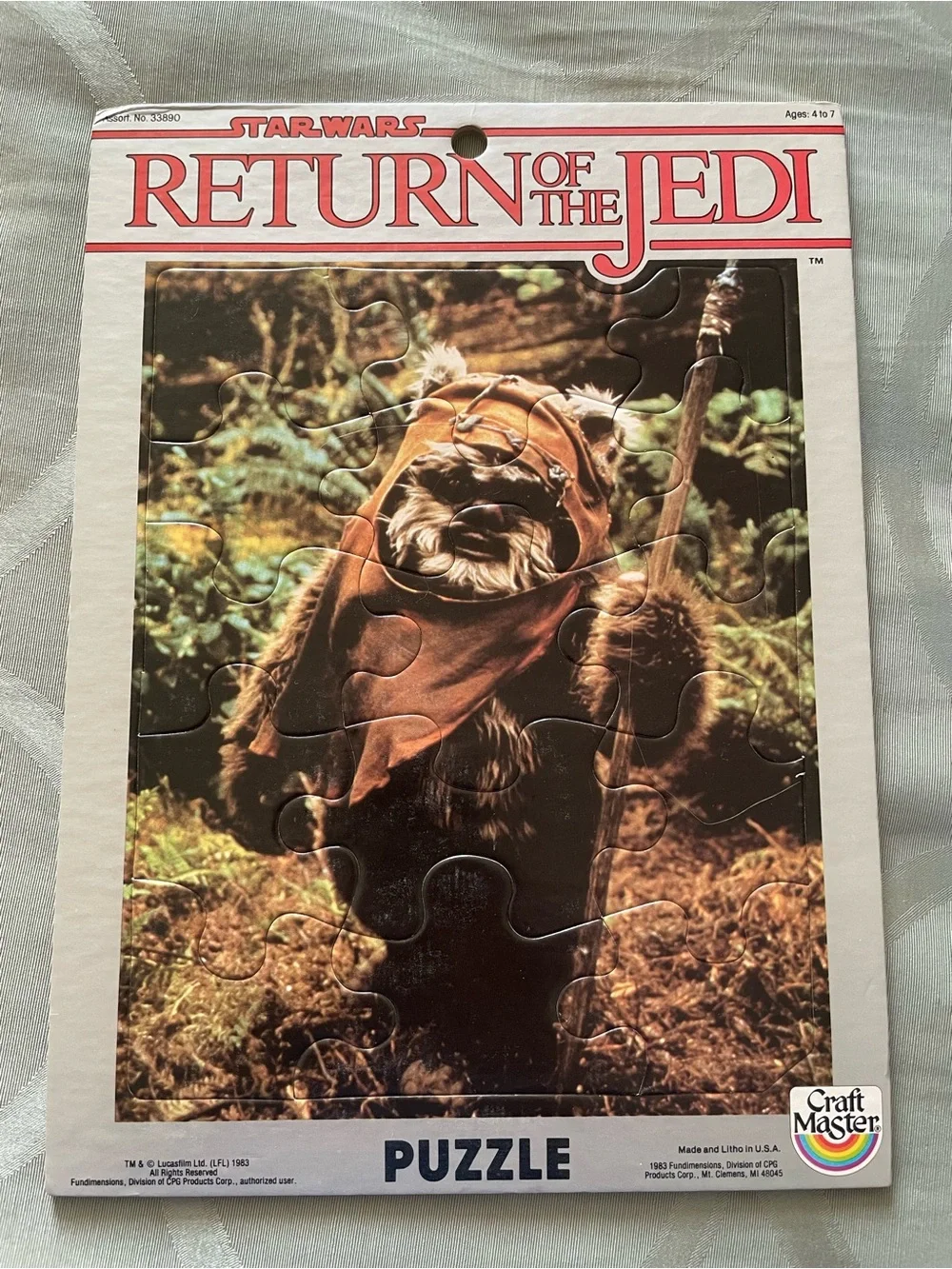 Star Wars Return Of The Jedi Craft Master Puzzles 1983 Lot Of 4 Vintage